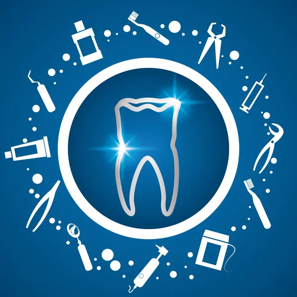 Conception d'icône dentaire — Image vectorielle