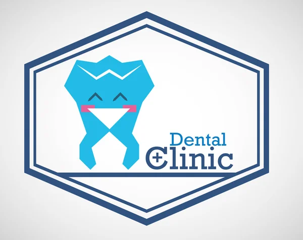 Diseño del icono dental — Vector de stock