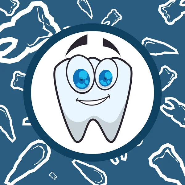 Diseño del icono dental — Vector de stock