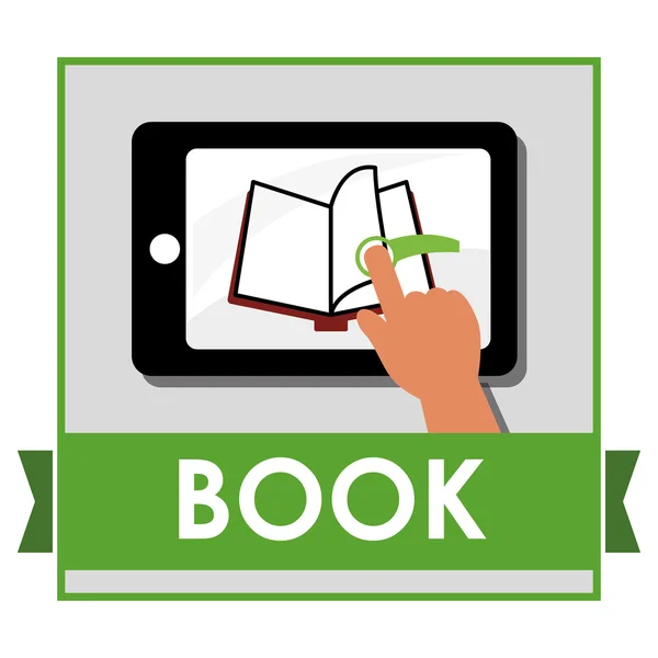 Book icon design — Stock Vector