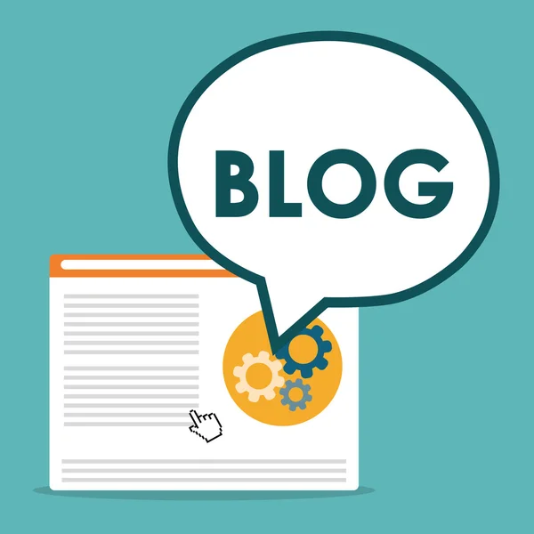 Блог і технології — стоковий вектор