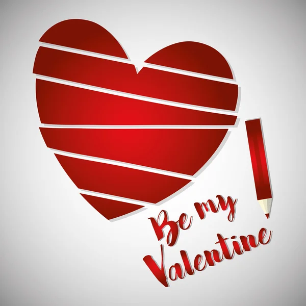 Szerelem és Valentin-nap — Stock Vector