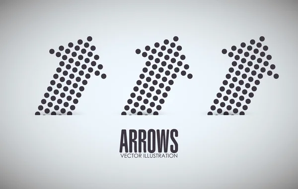 Arrows icons design — Stock Vector