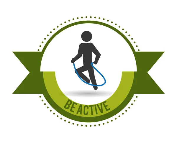 Fitness et mode de vie sportif — Image vectorielle