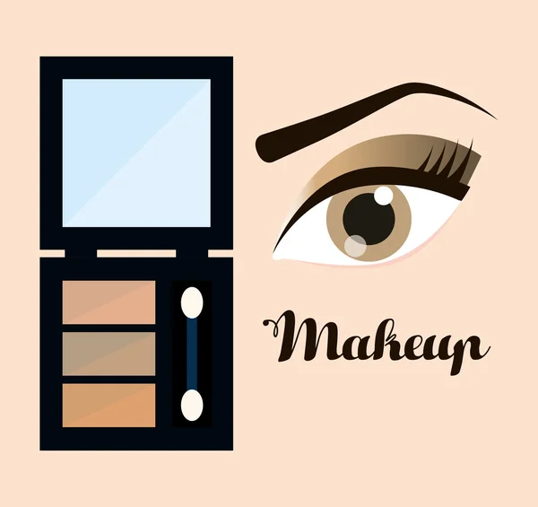 Maquillaje para mujer y cosméticos — Vector de stock