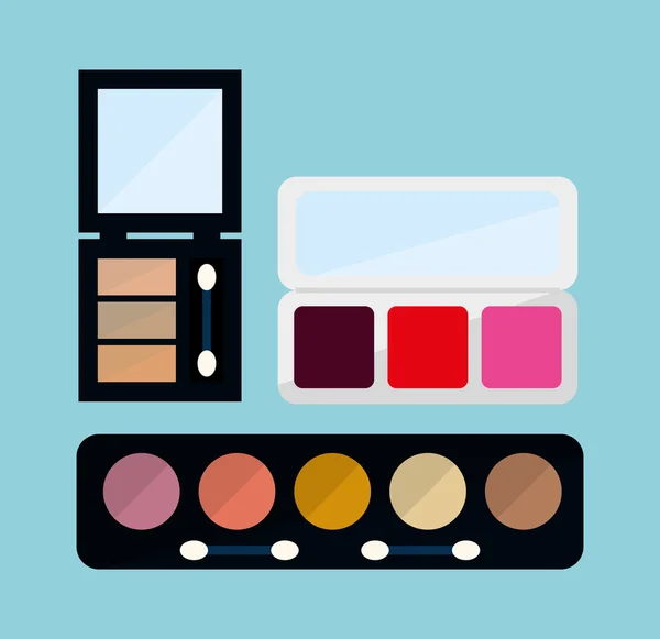 Womens make-up en cosmetica — Stockvector