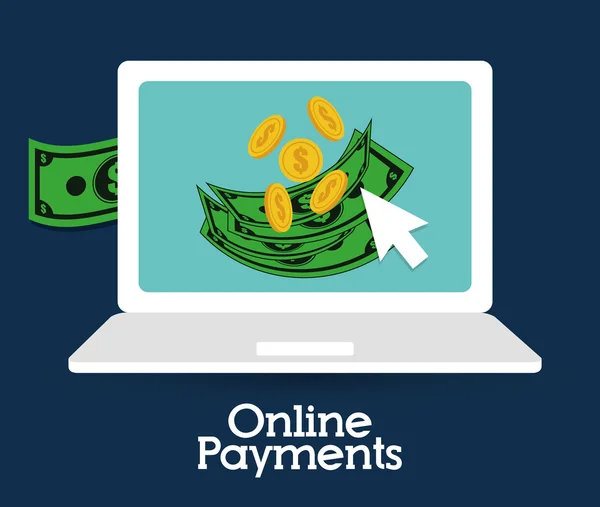 Online betalingen pictogrammen — Stockvector