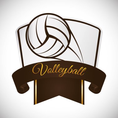 Voleybol simgesi tasarım
