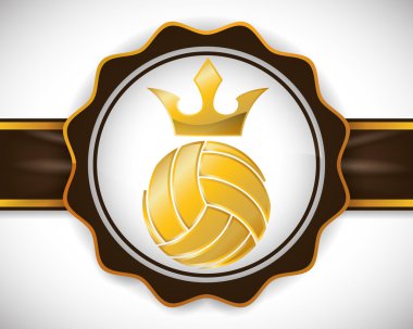 Voleybol simgesi tasarım