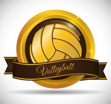 Voleybol simgesi tasarım
