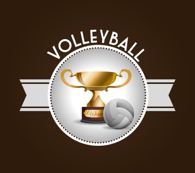 Voleybol simgesi tasarım