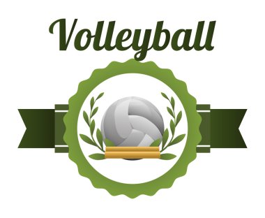 Voleybol simgesi tasarım