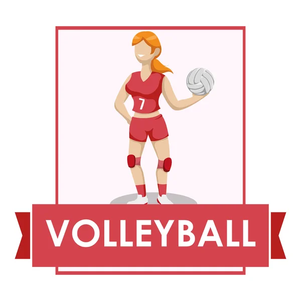 Diseño icono de voleibol — Vector de stock