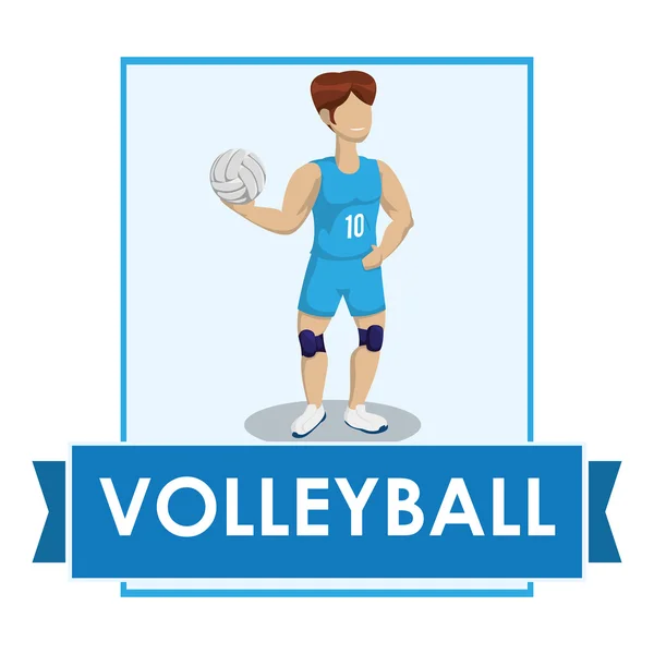 Design icona pallavolo — Vettoriale Stock