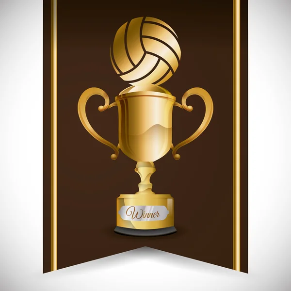 Design der Ikone des Volleyballs — Stockvektor