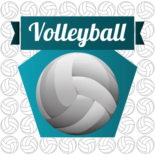 Volleybal pictogram ontwerp — Stockvector