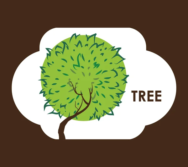 Tree icon design — Stock Vector