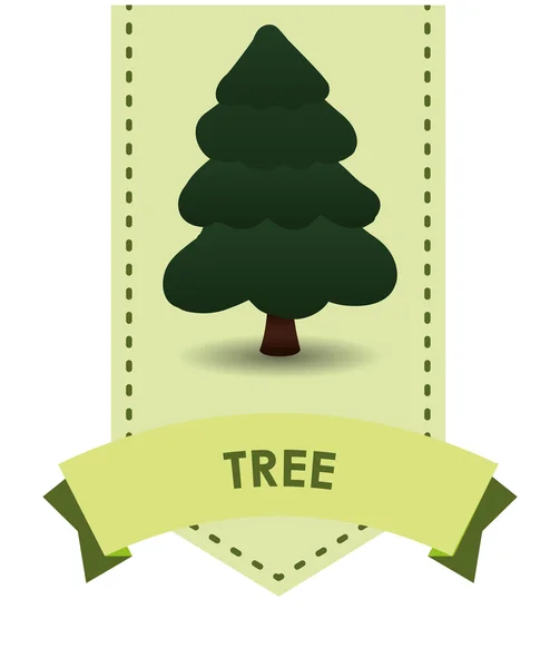 Design von Baumsymbolen — Stockvektor