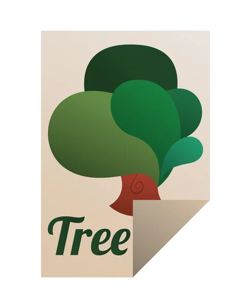 Tree icon design — Stock Vector