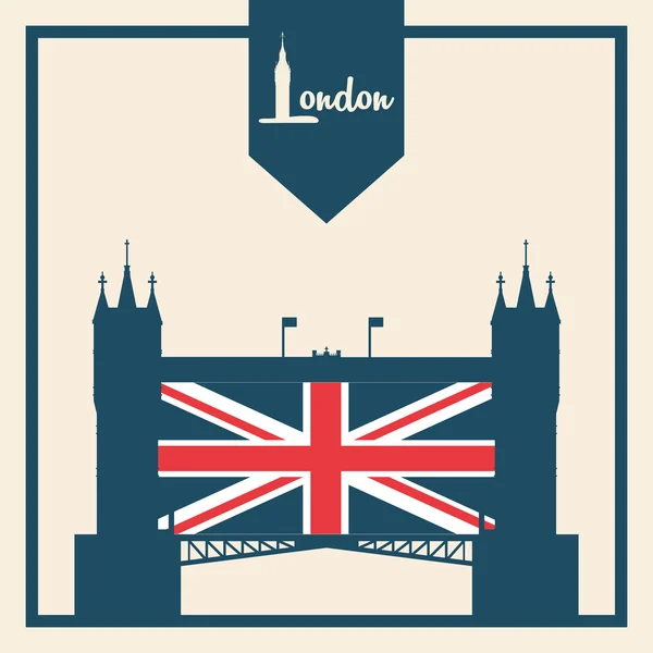 London-ikondesign – stockvektor