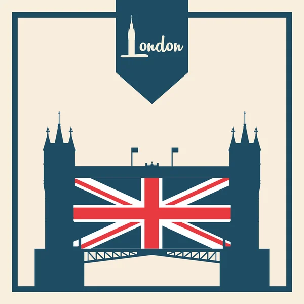 Ikonen-Design von London — Stockvektor