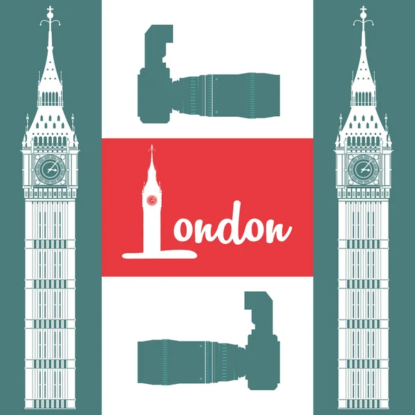 Ikonen-Design von London — Stockvektor