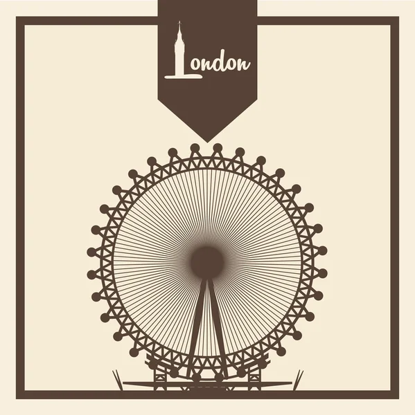 Design icône Londres — Image vectorielle
