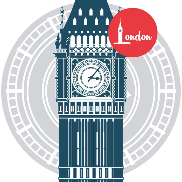 Londýnské ikony designu — Stockový vektor