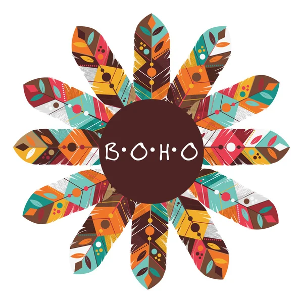 Boho stijl ontwerp — Stockvector