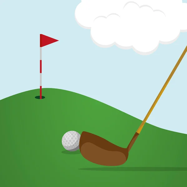 Golf pictogram ontwerp — Stockvector