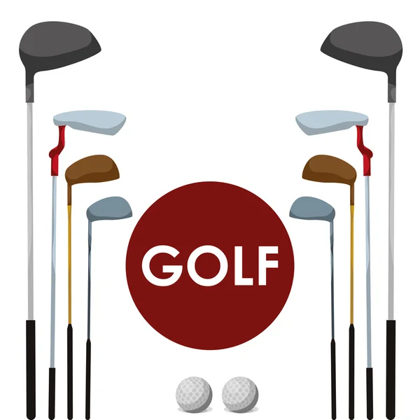 Golf ikon tervezés — Stock Vector