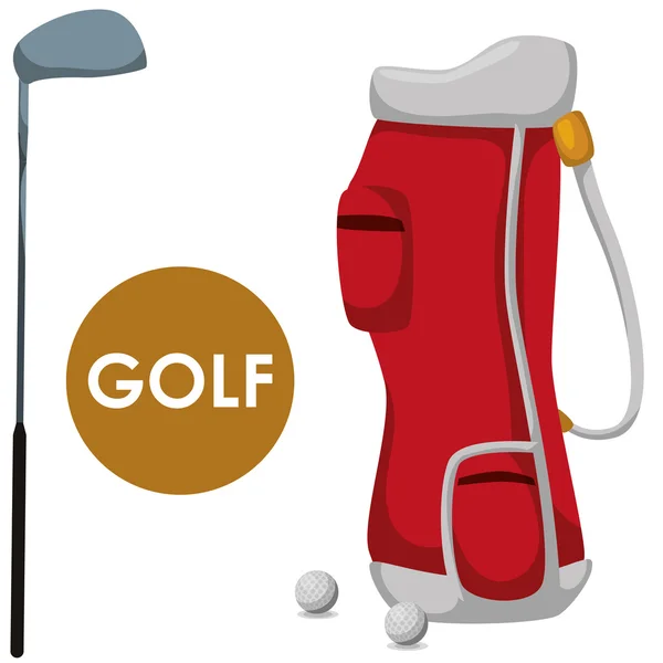 Icon дизайн гольф — стоковий вектор