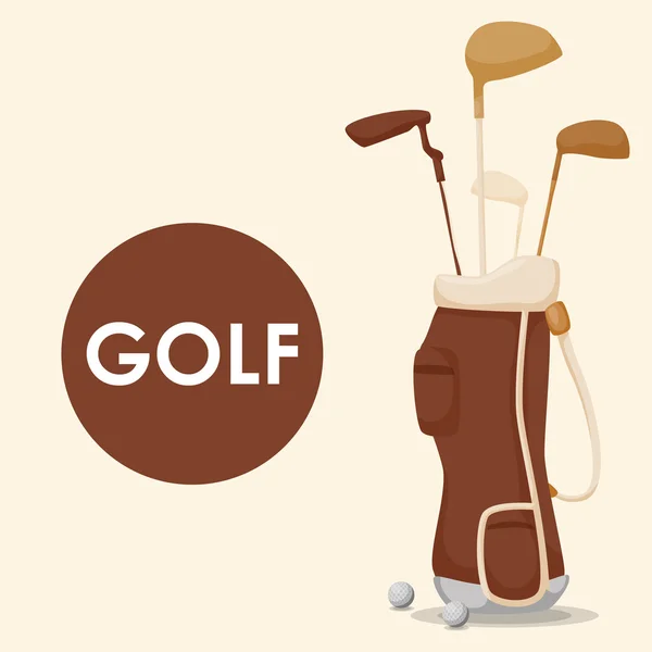 Design der Golf-Ikone — Stockvektor