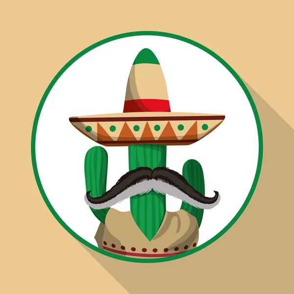 México icono de diseño — Vector de stock