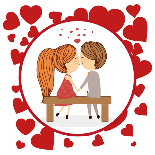 Diseño de iconos de amor — Vector de stock