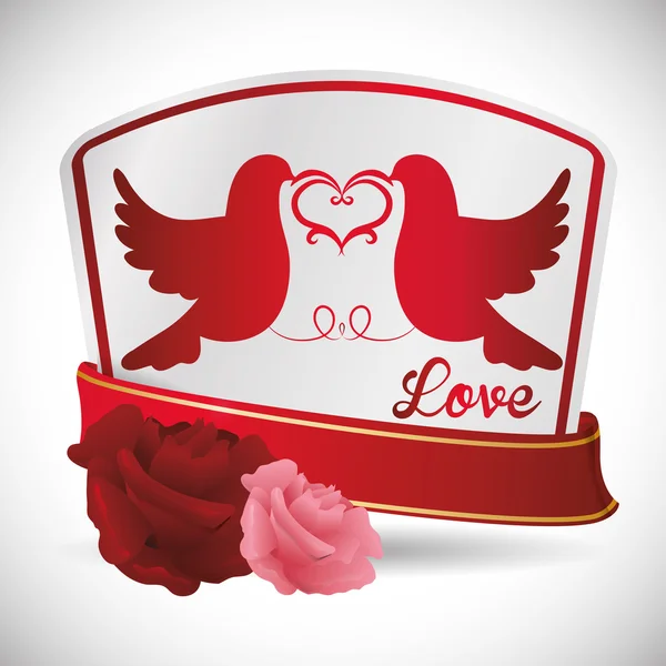Design de ícone de amor —  Vetores de Stock