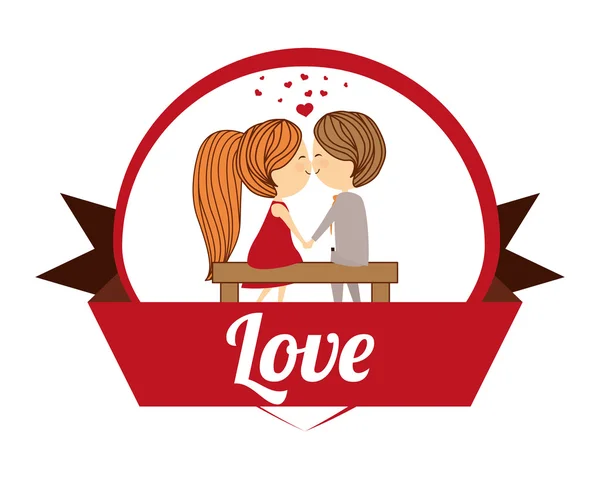 Diseño de iconos de amor — Vector de stock