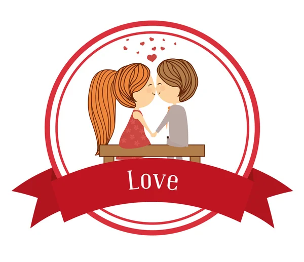 Diseño de iconos de amor — Vector de stock