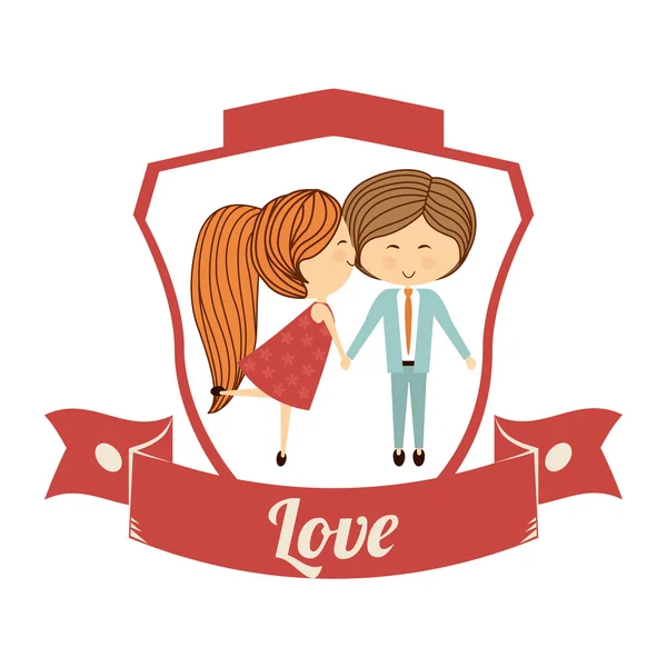 Láska ikony designu — Stockový vektor