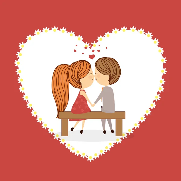 Diseño de iconos de amor — Vector de stock