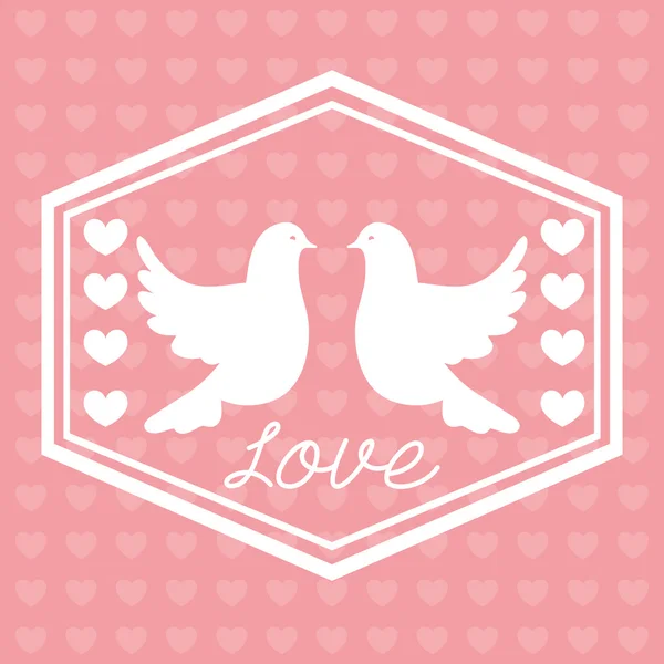Love icon design — Stock Vector