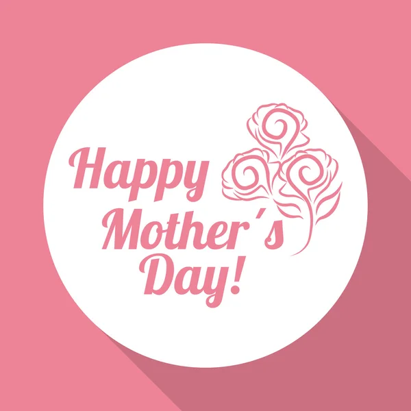 Happy Mothers day design — Stock Vector