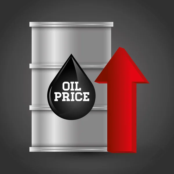 Petroleum och olja priser företag — Stock vektor