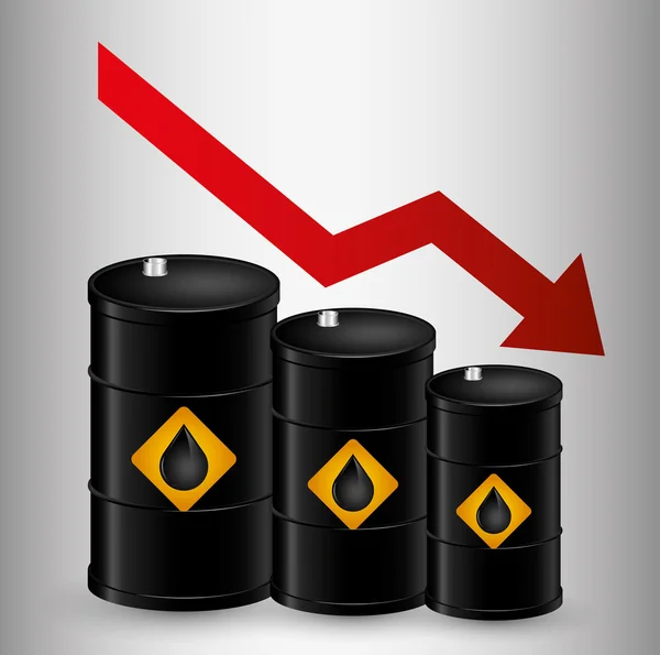 Secteur pétrolier et pétrolier — Image vectorielle