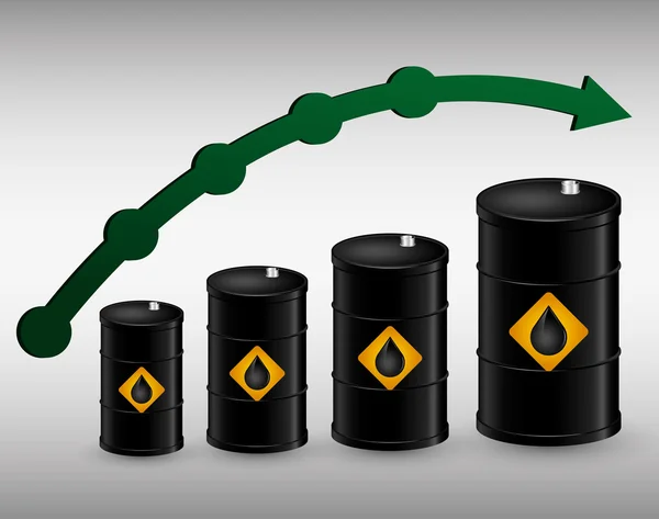 Petroleum och olja priser företag — Stock vektor