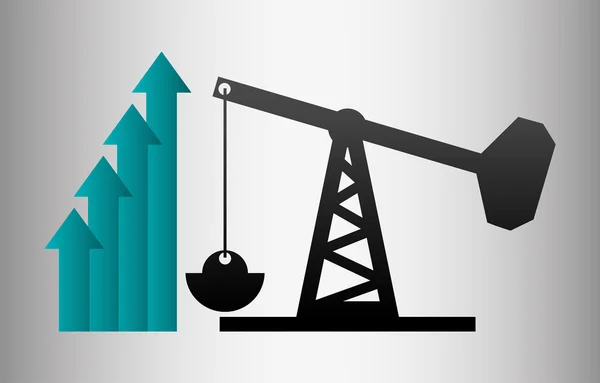 Aardolie en olie prijzen business — Stockvector