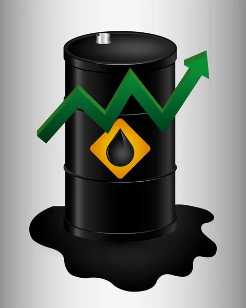 石油や石油価格のビジネス — ストックベクタ