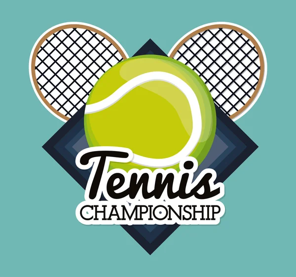 Tennis design sportif — Image vectorielle