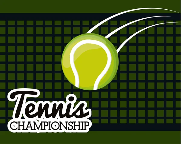 Tennis design sportif — Image vectorielle