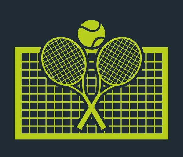 Tennis design sportif — Image vectorielle